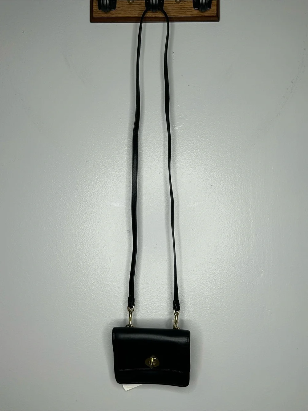 Coach Vintage Mini Black Turnlock Belt Bag NWT